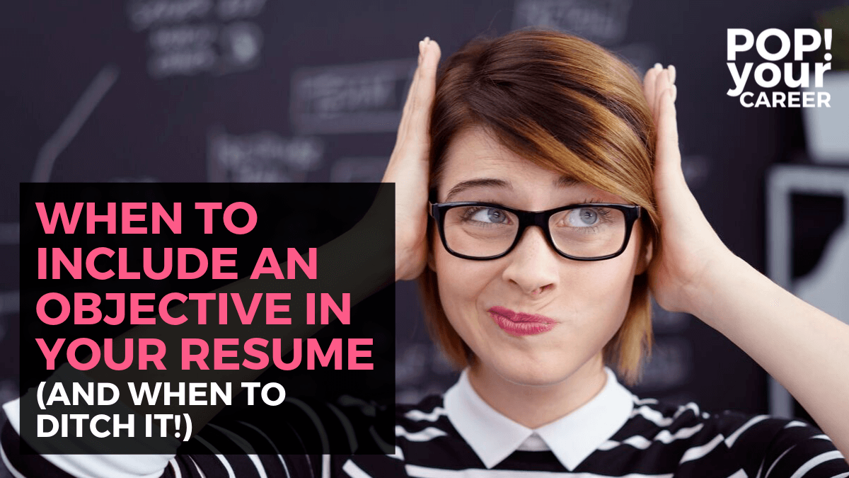 When to include an objective in a resume - Home