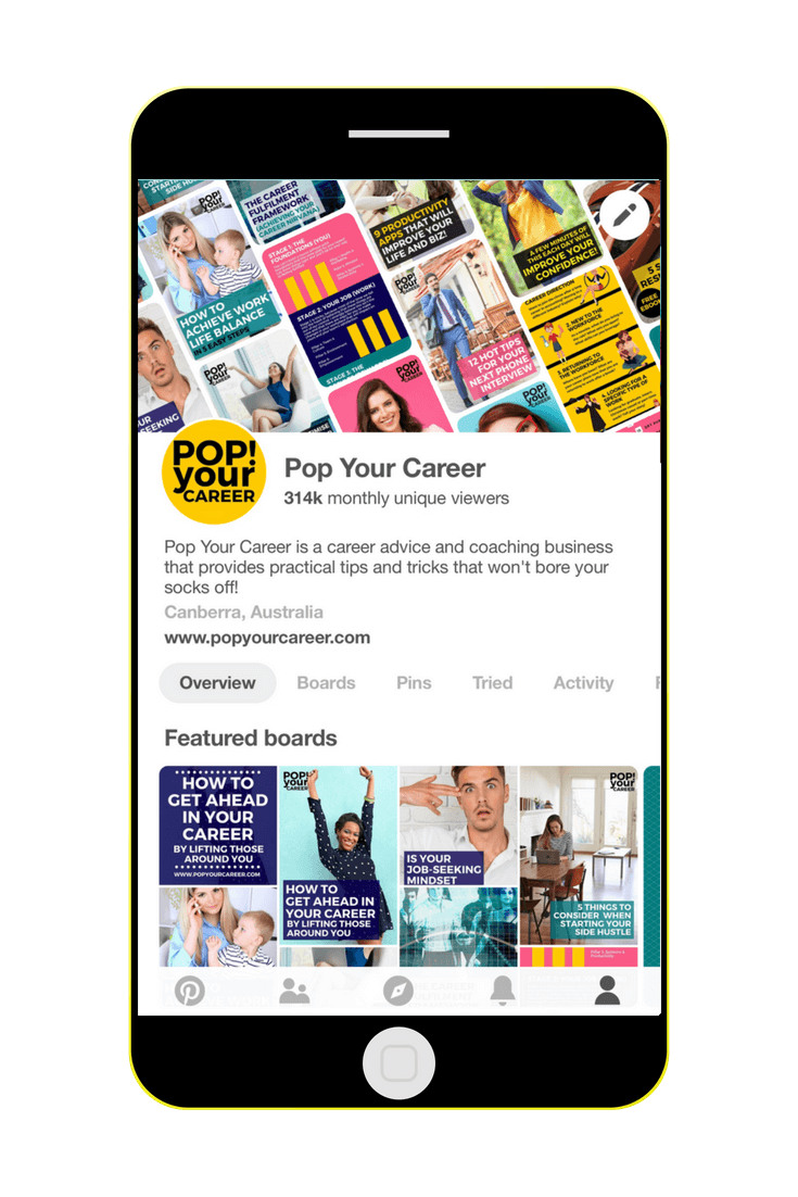 Pop Your Career Join me on Pinterest - Home