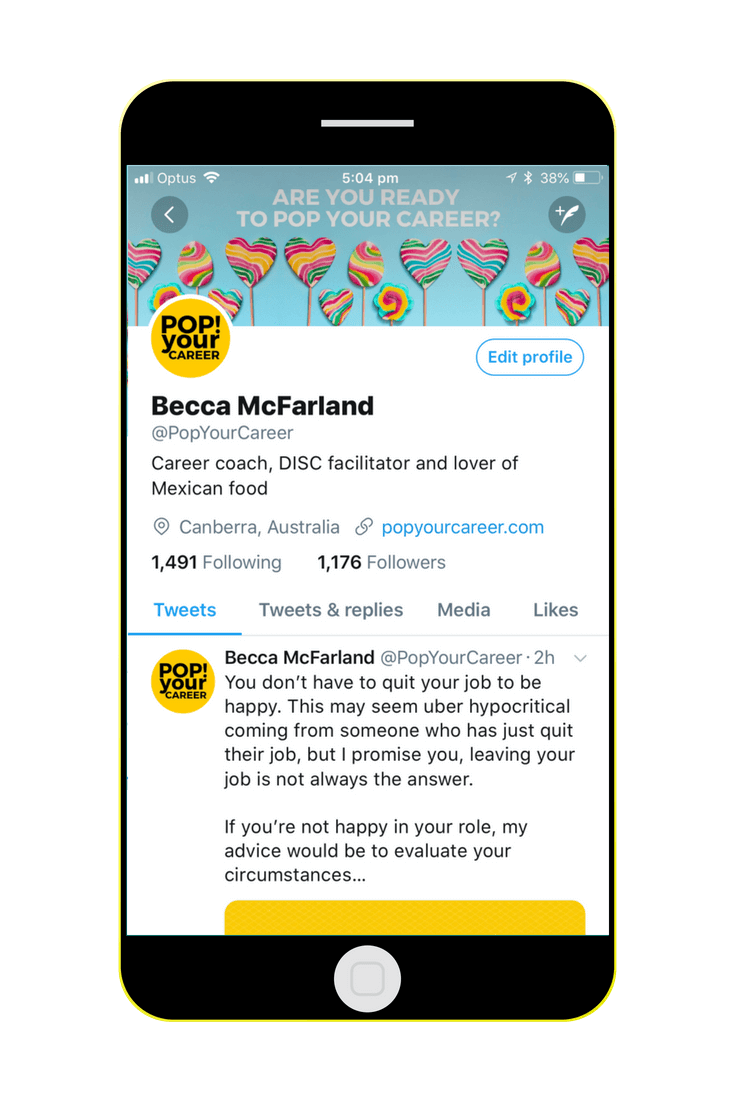Pop Your Career Join me on Twitter - Home